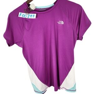 North Face Girls Purple Mint Athletic Top Size XL 18